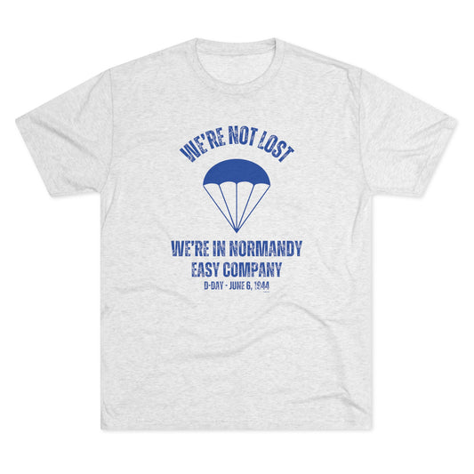 We're Not Lost - Heather White Tee