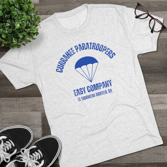 Currahee Paratrooper Heather White Tee